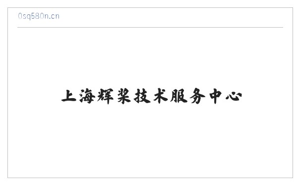 上海辉桨技术服务中心 缩略图